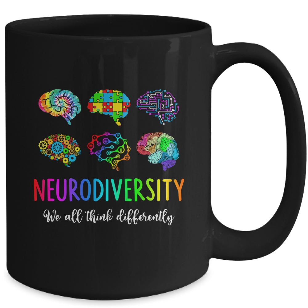 We All Think Differently Neurodiversity Autism Mug | teecentury