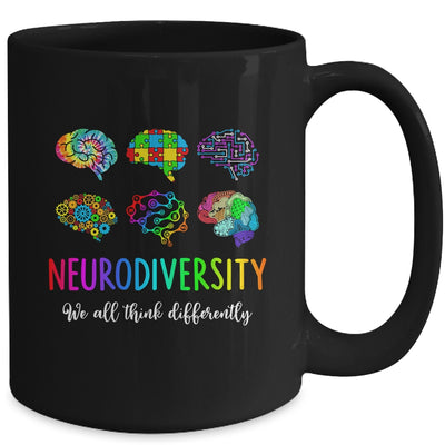 We All Think Differently Neurodiversity Autism Mug | teecentury