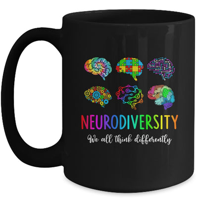We All Think Differently Neurodiversity Autism Mug | teecentury