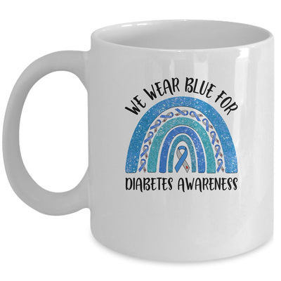 We Wear Blue For Diabetic Awareness Warriors Mug Coffee Mug | Teecentury.com