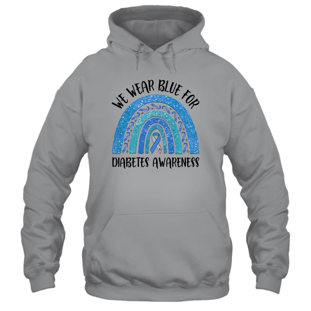 We Wear Blue For Diabetic Awareness Warriors T-Shirt & Hoodie | Teecentury.com