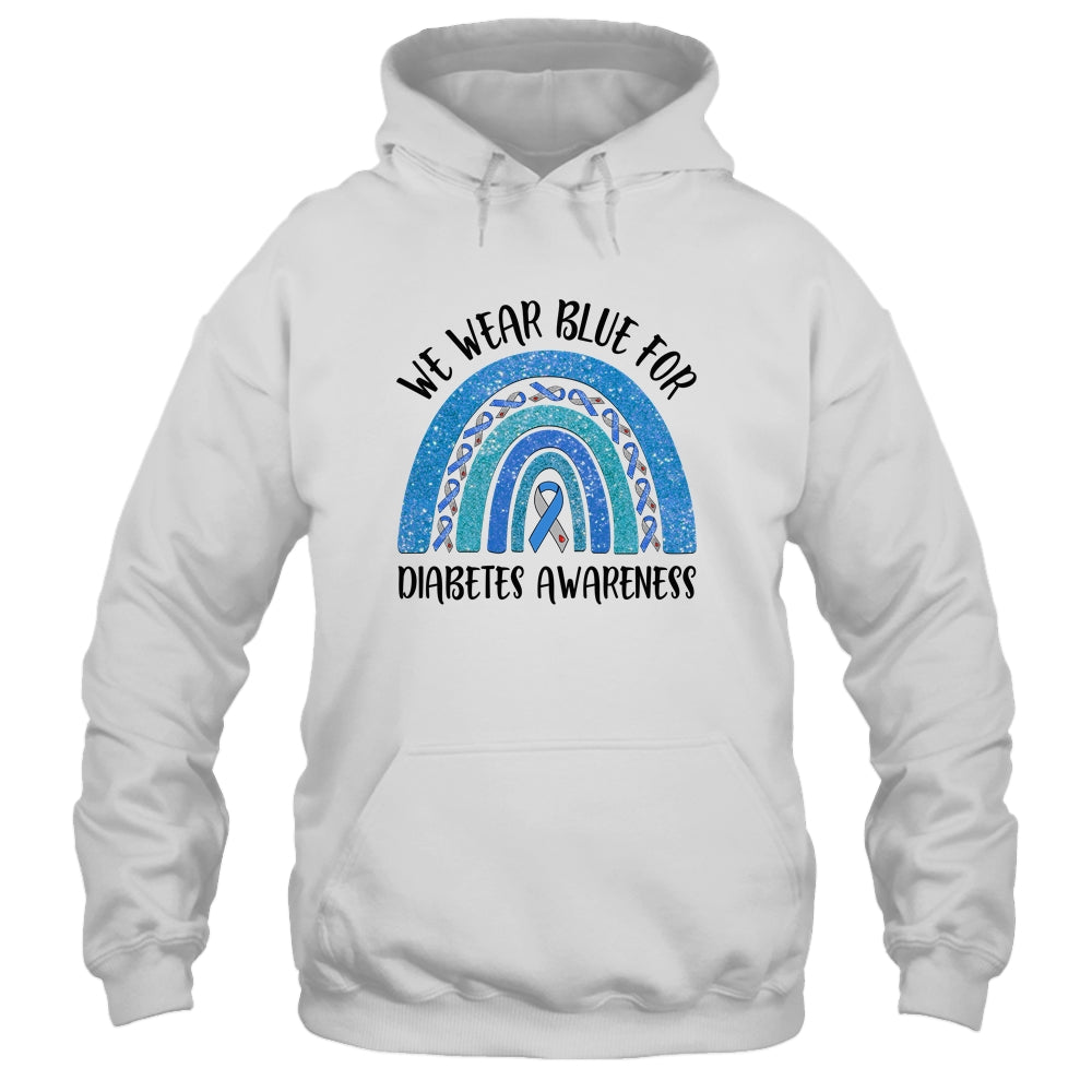 We Wear Blue For Diabetic Awareness Warriors T-Shirt & Hoodie | Teecentury.com