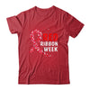 We Wear Red For Red Ribbon Week Awareness T-Shirt & Hoodie | Teecentury.com