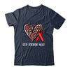 We Wear Red For Red Ribbon Week Awareness Heart Leopard Shirt & Hoodie | teecentury