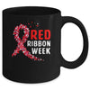 We Wear Red For Red Ribbon Week Awareness Mug Coffee Mug | Teecentury.com