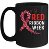 We Wear Red For Red Ribbon Week Awareness Mug Coffee Mug | Teecentury.com