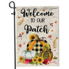 Welcome To Our Patch Flag Pumpkins for Law Farmhouse Flag | Teecentury.com