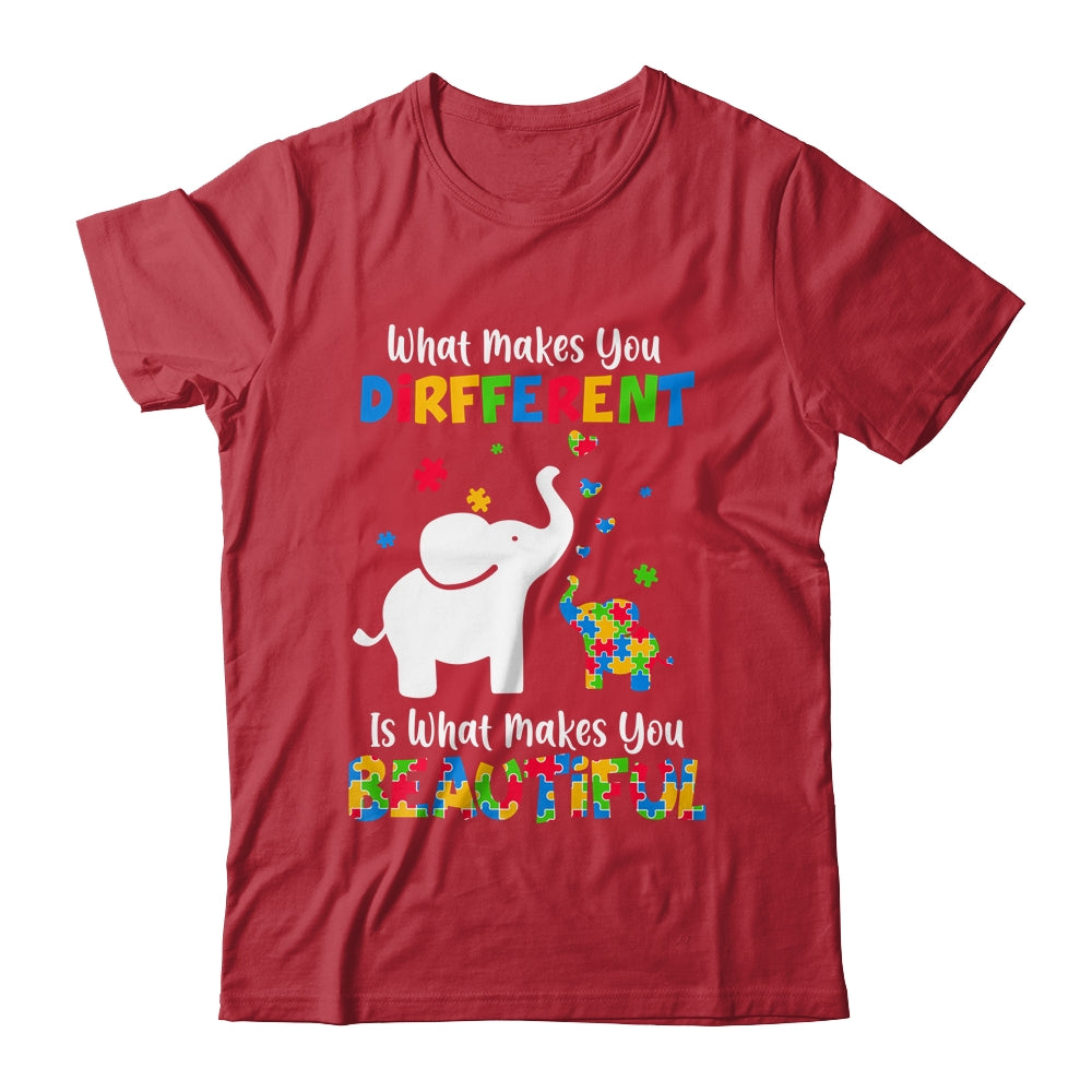 What Makes You Different Autism Child Elephant Mom Awareness Shirt & Hoodie | teecentury