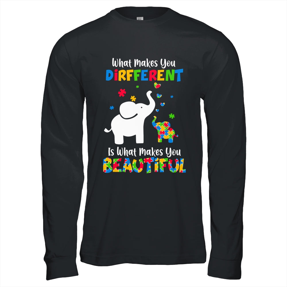 What Makes You Different Autism Child Elephant Mom Awareness Shirt & Hoodie | teecentury