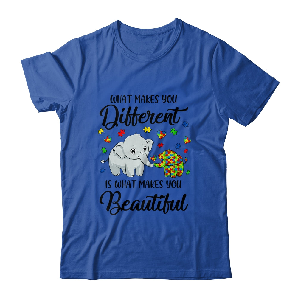 What Makes You Different Elephant Mom Autism Child Awareness T-Shirt & Hoodie | Teecentury.com