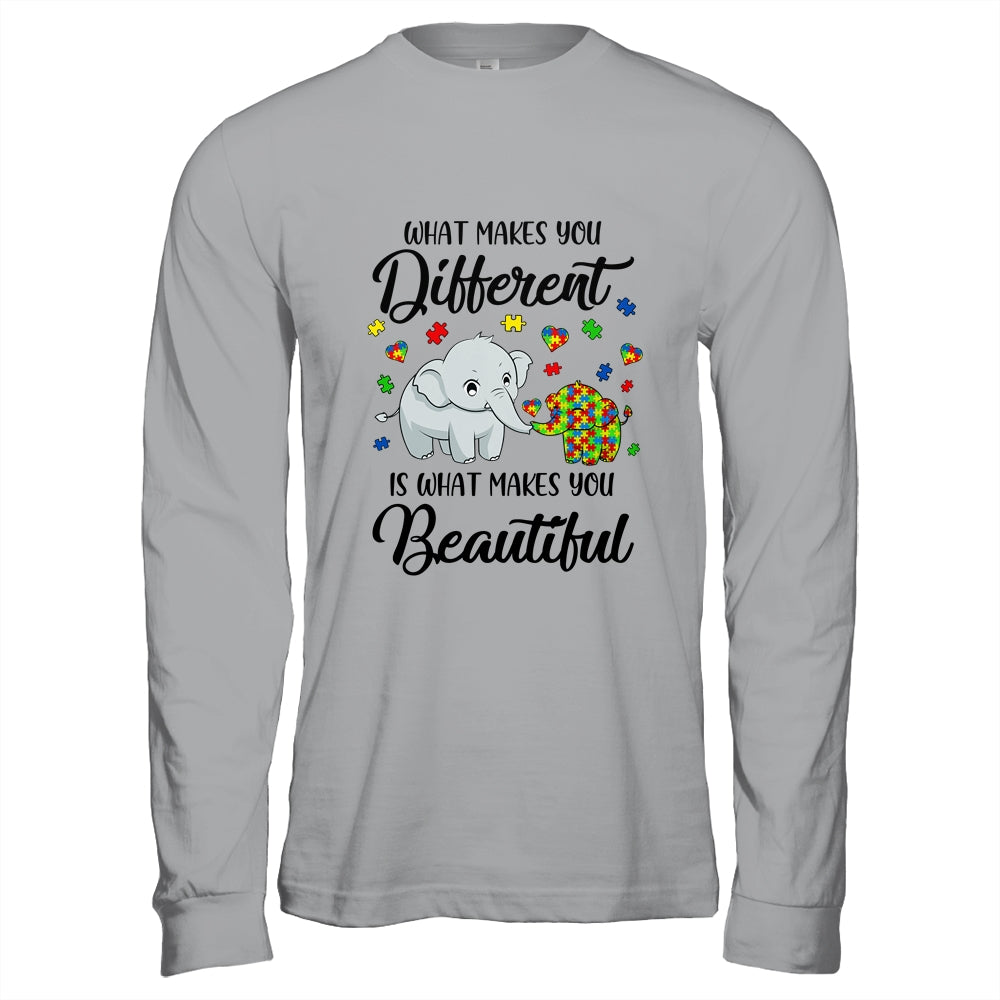 What Makes You Different Elephant Mom Autism Child Awareness T-Shirt & Hoodie | Teecentury.com