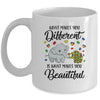 What Makes You Different Elephant Mom Autism Child Awareness Mug Coffee Mug | Teecentury.com