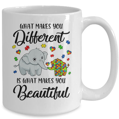 What Makes You Different Elephant Mom Autism Child Awareness Mug Coffee Mug | Teecentury.com