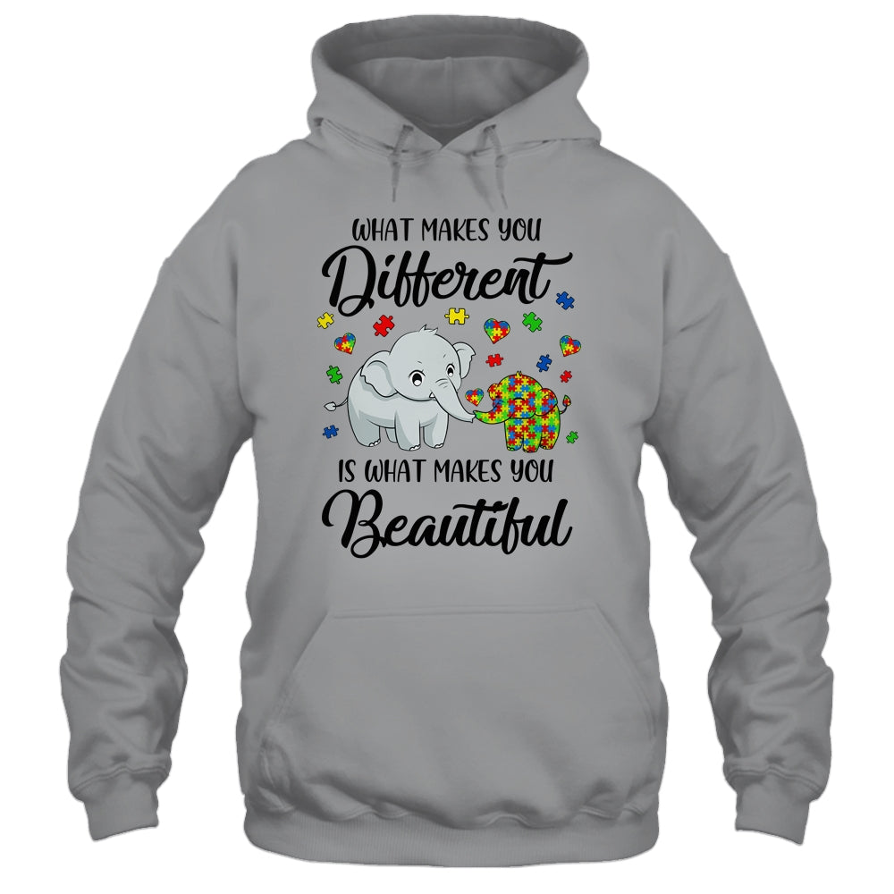 What Makes You Different Elephant Mom Autism Child Awareness T-Shirt & Hoodie | Teecentury.com