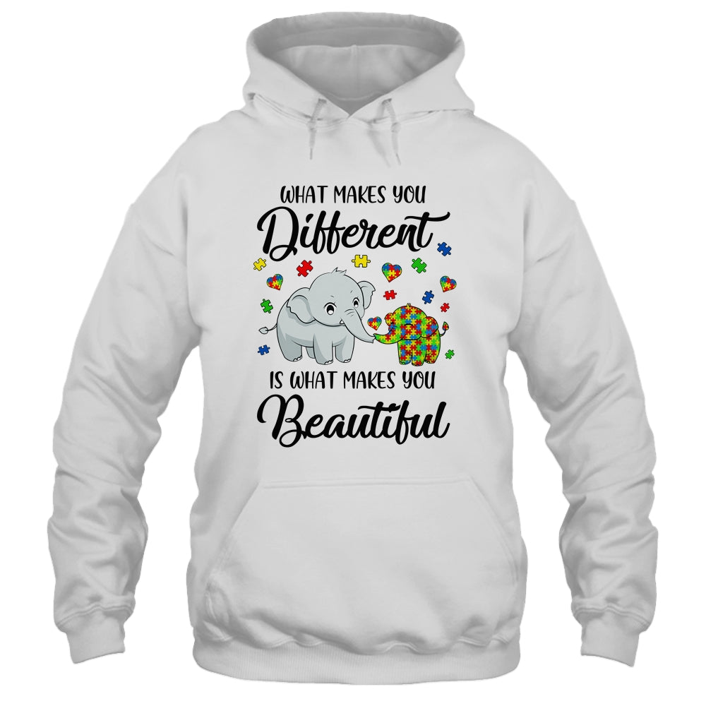 What Makes You Different Elephant Mom Autism Child Awareness T-Shirt & Hoodie | Teecentury.com
