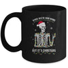When Youre Dead Inside But It's Christmas Skeleton Mug Coffee Mug | Teecentury.com