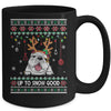 White English Bulldog Dog Reindeer Ugly Christmas Xmas Mug Coffee Mug | Teecentury.com