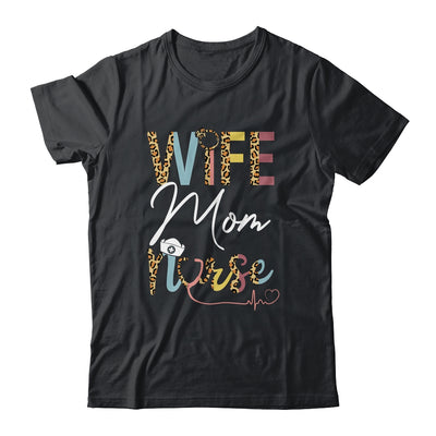 Wife Mom Nurse Womens RN LPN Mothers Day For Nurses T-Shirt & Tank Top | Teecentury.com