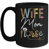 Wife Mom Nurse Womens RN LPN Mothers Day For Nurses Mug Coffee Mug | Teecentury.com