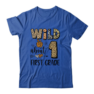 Wild About 1st Frist Grade Back To School Student Teacher Shirt & Hoodie | teecentury