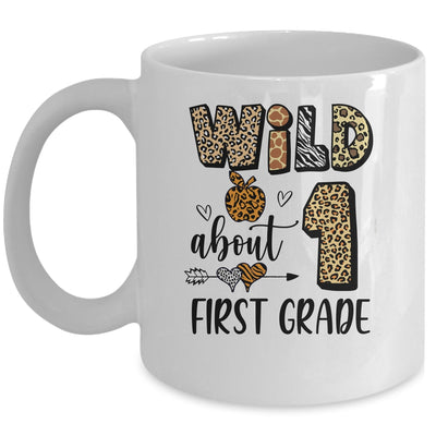 Wild About 1st Frist Grade Back To School Student Teacher Mug | teecentury