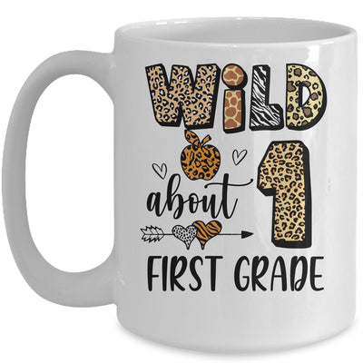 Wild About 1st Frist Grade Back To School Student Teacher Mug | teecentury