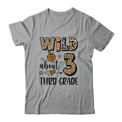 Wild About 3rd Third Grade Back To School Student Teacher Shirt & Hoodie | teecentury