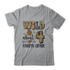 Wild About 4th Fourth Grade Back To School Student Teacher Shirt & Hoodie | teecentury