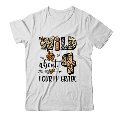 Wild About 4th Fourth Grade Back To School Student Teacher Shirt & Hoodie | teecentury