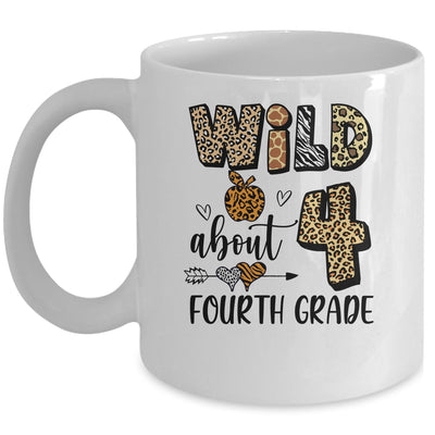 Wild About 4th Fourth Grade Back To School Student Teacher Mug | teecentury