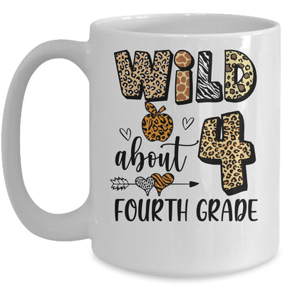 Wild About 4th Fourth Grade Back To School Student Teacher Mug | teecentury