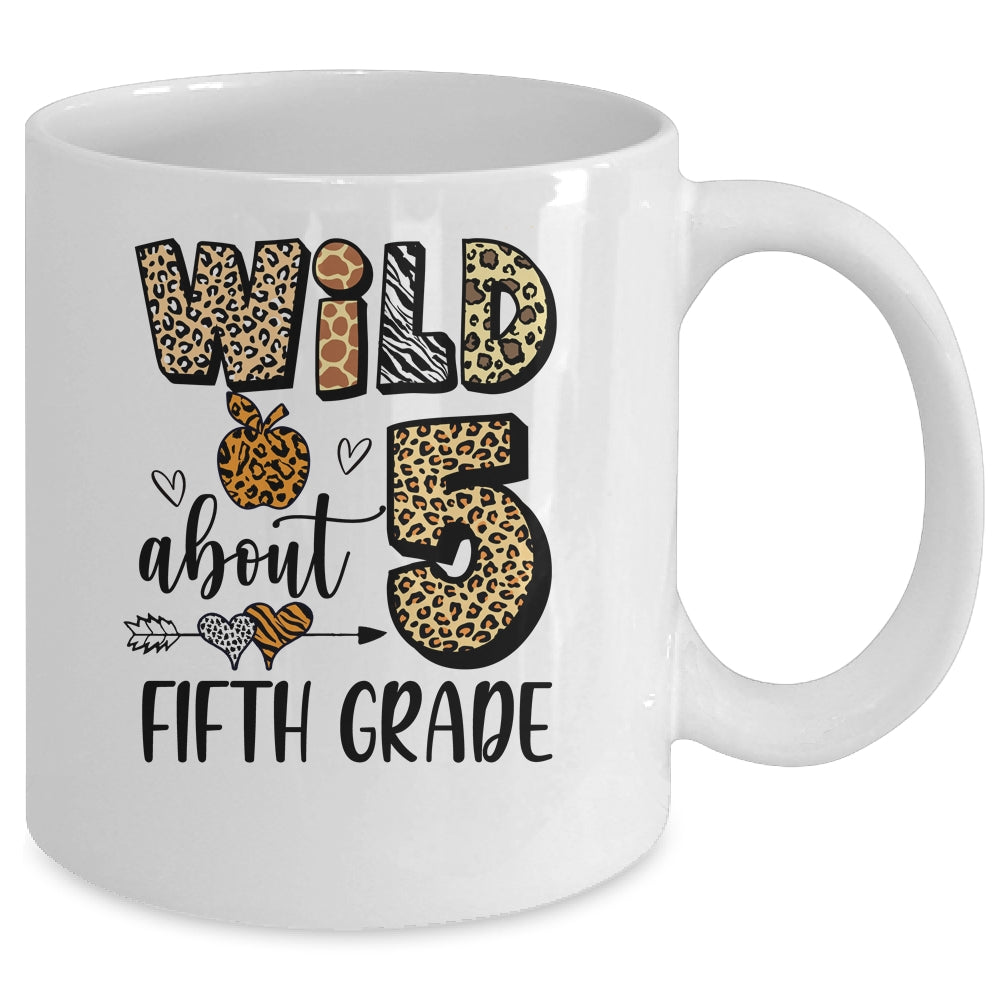 Wild About 5th Fifth Grade Back To School Student Teacher Mug | teecentury
