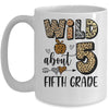 Wild About 5th Fifth Grade Back To School Student Teacher Mug | teecentury