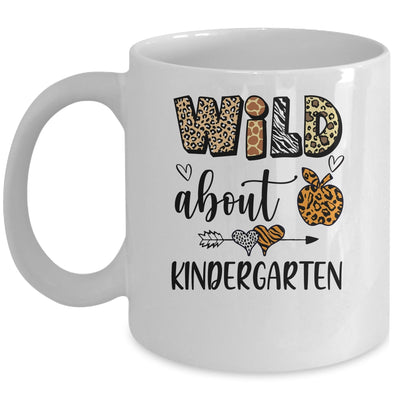 Wild About Kindergarten Back To School Student Teacher Mug | teecentury