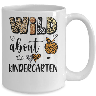 Wild About Kindergarten Back To School Student Teacher Mug | teecentury