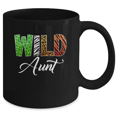 Wild Aunt Zoo Born Wild Birthday Safari Jungle Mug | teecentury