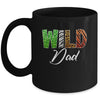 Wild Dad Zoo Born Wild Birthday Safari Jungle Mug | teecentury