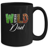 Wild Dad Zoo Born Wild Birthday Safari Jungle Mug | teecentury