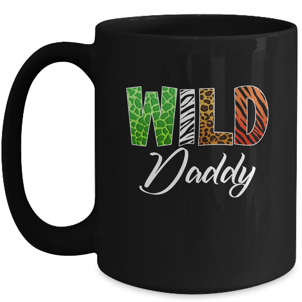 Wild Daddy Zoo Born Wild Birthday Safari Jungle Mug | teecentury