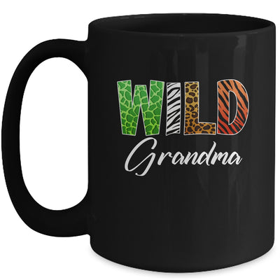 Wild Grandma Zoo Born Wild Birthday Safari Jungle Mug | teecentury