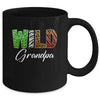 Wild Grandpa Zoo Born Wild Birthday Safari Jungle Mug | teecentury