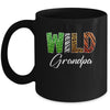 Wild Grandpa Zoo Born Wild Birthday Safari Jungle Mug | teecentury