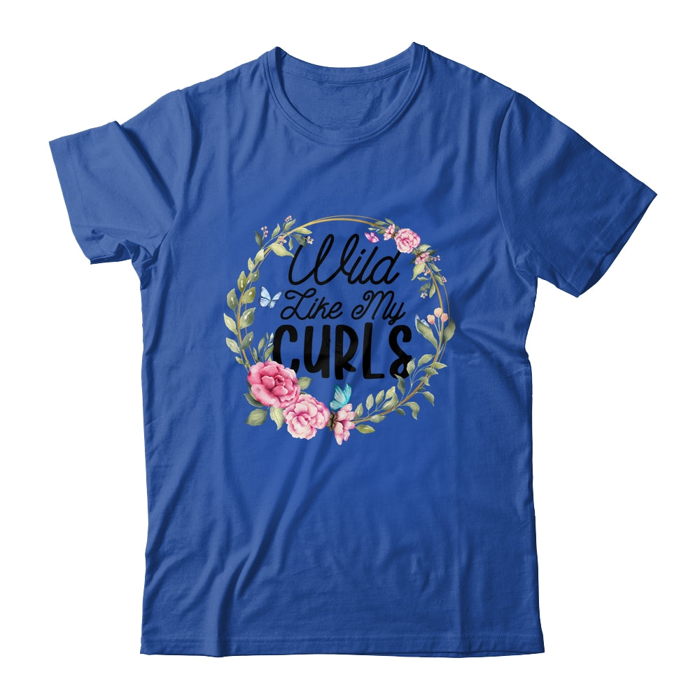 Wild Like My Curls Curly Haired Funny T-Shirt & Tank Top | Teecentury.com