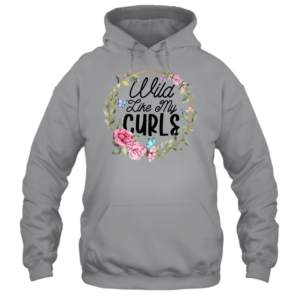 Wild Like My Curls Curly Haired Funny T-Shirt & Tank Top | Teecentury.com