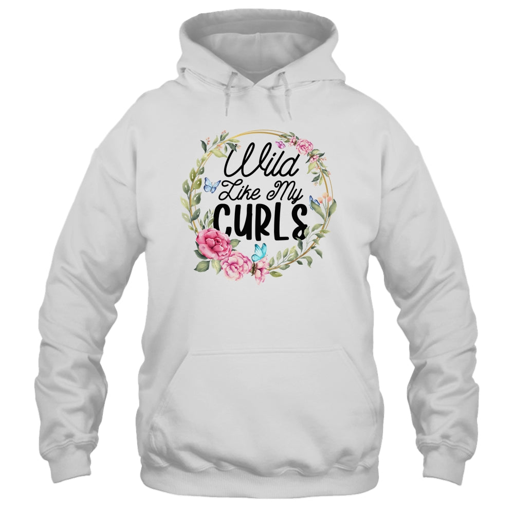 Wild Like My Curls Curly Haired Funny T-Shirt & Tank Top | Teecentury.com