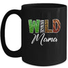 Wild Mama Zoo Born Wild Birthday Safari Jungle Mug | teecentury