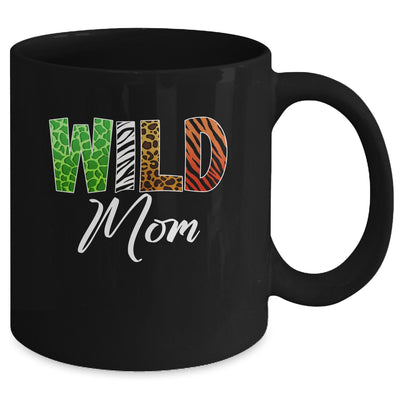 Wild Mom Zoo Born Wild Birthday Safari Jungle Mug | teecentury