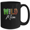 Wild Mom Zoo Born Wild Birthday Safari Jungle Mug | teecentury