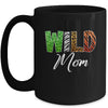 Wild Mom Zoo Born Wild Birthday Safari Jungle Mug | teecentury