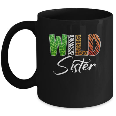 Wild Sister Zoo Born Wild Birthday Safari Jungle Mug | teecentury